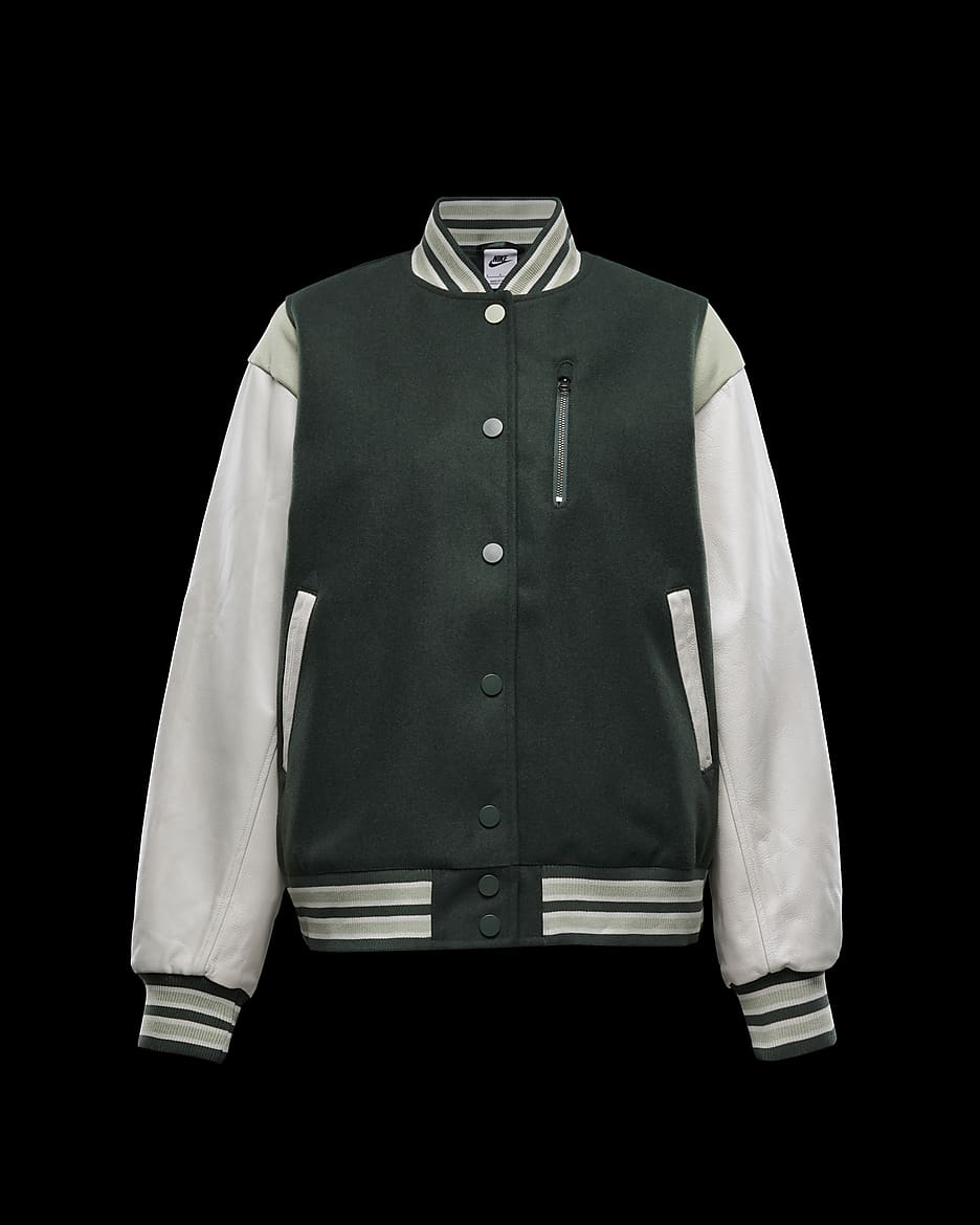 Nike popular Tech Destroyer Wool Varsity Jacket